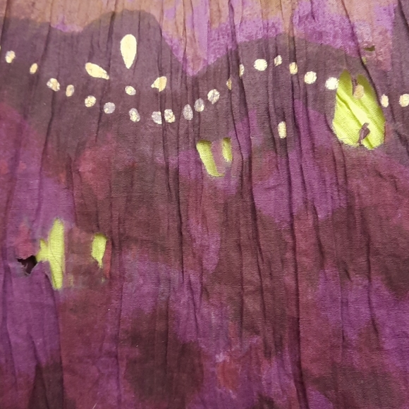 NWT, Chaudry KC Sports Purple Hand Dyed Skirt (flaws) - Picture 12 of 12